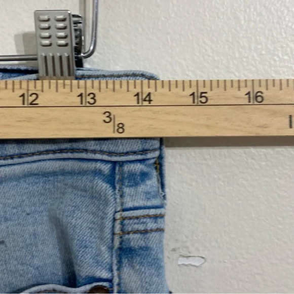 American Eagle Jeans Men 28x30 Light Wash Airflex Temp Tech Denim Stained Grunge - Picture 10 of 16